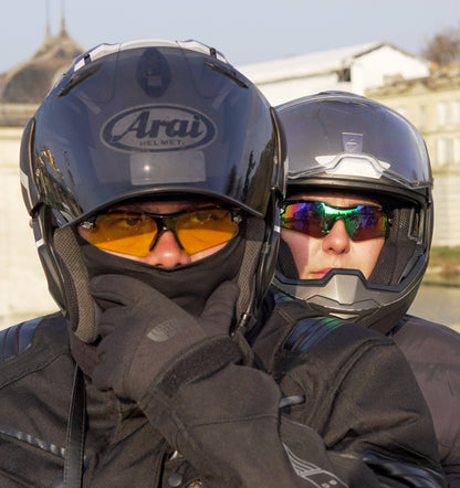 Lunette Jaune et Rouge Moto / vélo /Randonnée / ski 🏍